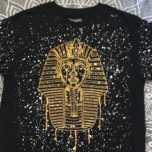 Fresh Laundry Ancient Egypt Magic Black and Gold Pharaoh Men’s Tee size XL